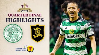 Celtic 42 Livingston  Daizen Maeda HatTrick  Scottish Gas Scottish Cup QuarterFinal Highlights [upl. by Atnauqahs]