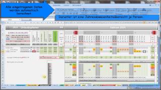 Excel Jahreskalender vollversion gratis von AmigOOhrTime [upl. by Eirased]