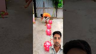 Balloon Bursting Challenge🎈🎈 balloon funny poppingballon comedy ballonpop fun [upl. by Asseram]