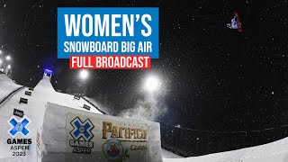 Pacifico Women’s Snowboard Big Air FULL COMPETITION  X Games Aspen 2023 [upl. by Inhoj791]