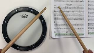 Snare Drum Practice for Essential Elements Jingle Bells Practice Pad [upl. by Grete]