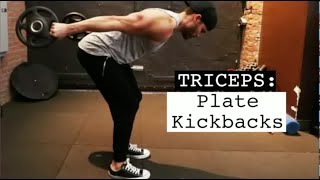 Triceps Plate Kickbacks [upl. by Edlyn]