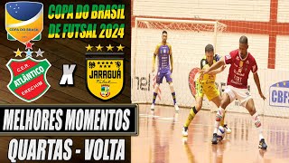 Atlântico X Jaraguá  Quartas  Jogo de Volta  Copa do Brasil de Futsal 2024 04072024 [upl. by Aneleairam]