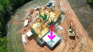 Construction of a MEGA sized Modern Home PT 37 [upl. by Velasco]