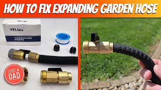 How to Fix Expanding Garden Hose Leaking Using YELUN Garden Hose Repair Kit [upl. by Hammond65]