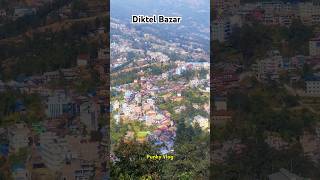 DIKTEL BAZAR  BEAUTIFUL DIKTEL BAZAR  KHOTANG BAZAR punkyrai shots diktel nature village [upl. by Ahsekyw]