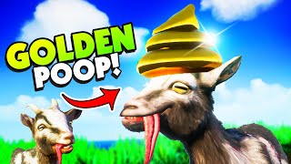 Finding the SECRET GOLDEN POOP Hat in Goat Simulator 3 [upl. by Laamak]