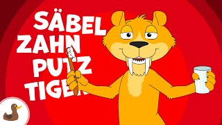 🐯🦷 Säbelzahnputztiger  Kinderlieder zum Mitsingen  Zahnputzlied  JiMi FLuPP  Sing Kinderlieder [upl. by Stokes]