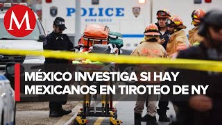 Consulado investiga si hay mexicanos heridos tras tiroteo en metro de Brooklyn SRE [upl. by Eustatius775]