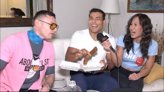 Paulo Costa CRAZY HILARIOUS REACTION To Mystery Gift Sean Strickland Robert Whittaker Khamzat [upl. by Illac]