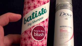 Dry shampoo product review Batiste amp Dove [upl. by Vivyan]