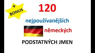 👉120 nejpoužívanějších německých podstatných jmen  BONUS 💁‍♀️Nejčastěji používaná slova v němčině [upl. by Veda180]