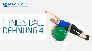 ARTZT vitality Fitness Ball  Dehnung Seitliche Rumpfmuskulatur [upl. by Adaliah185]