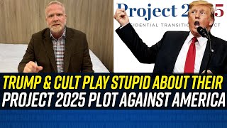 Trump CAUGHT REDHANDED Lying About Project 2025 Involvement [upl. by Jenna737]