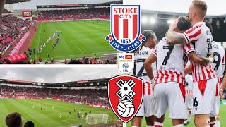 STOKE CITY CAPITALISE ON A VERY POOR MILLERS PERFORMANCE STOKE CITY 41 ROTHERHAM UNITED [upl. by Etnod]