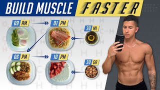 The Best Meal Plan To Build Muscle Faster EAT LIKE THIS [upl. by Alleber]