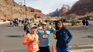 Day 8  Utah Adventure  Zion Half Marathon Vacation Races [upl. by Schlosser948]