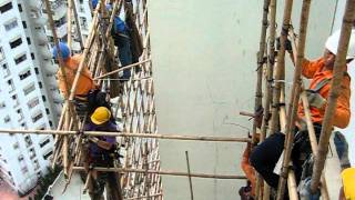 Hong Kongs bamboo scaffolding [upl. by Catlee]