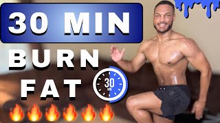 30 MINUTE INTENSE BURN FAT CARDIO WORKOUT NO EQUIPMENT [upl. by Truc]