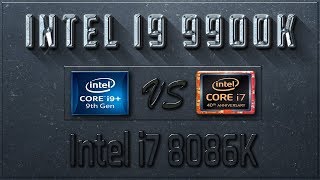 Intel i9 9900K vs i7 8086K Benchmarks  Test Review  Comparison  Gaming  10 Tests [upl. by Htiderem]