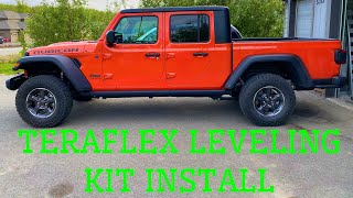 Teraflex Jeep Gladiator Leveling Kit Install [upl. by Siriso]