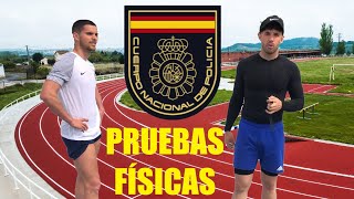 PRUEBAS FÍSICAS de POLICIA NACIONAL sin entrenar ¿LAS SUPERAREMOS policia [upl. by Colwen362]