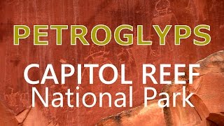 Fremont Petroglyphs and Graffitis  Capitol Reef National Park  HD 2016  Grand Circle Trip [upl. by Nitsrek]