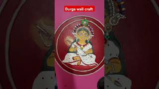 Durga wall craft making work shortvideo art diy mirrorwork lippanart reels reelscreator [upl. by Milissa]