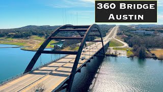 360 Bridge  Pennybacker Bridge Austin Texas  4K [upl. by Nilyak]