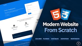Build a Responsive Website  HTML CSS Grid Flexbox amp More [upl. by Oiliruam]