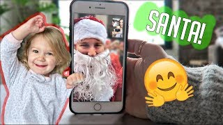 REAL SANTA FACETIME CALL  VLOGMAS DAY 10 [upl. by Wilton952]