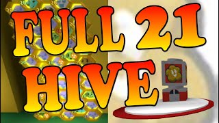 Leveling to FULL Level 21 Hive 😁 Roblox Bee Swarm Simulator [upl. by Korwin]