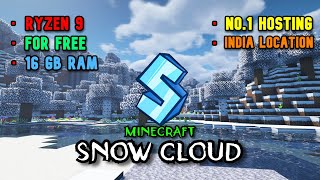 Best 247 Minecraft Hosting For Free  16GB Ram  SNOW CLOUD HOSTING minecrafthosting [upl. by Hengel]