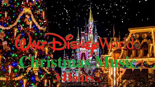 Christmas on Main Street at Magic Kingdom  Disney World Music amp Ambience 3 Hours [upl. by Sherrard82]