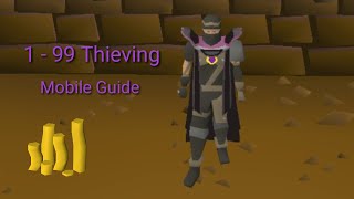 Osrs Mobile 1  99 thieving guide  rogues outfit [upl. by Ailem]