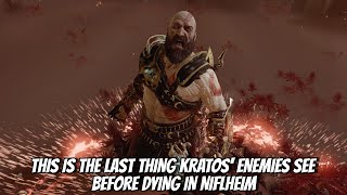 THIS IS THE LAST THING KRATOS ENEMIES SEE BEFORE DYING IN NIFLHEIM  GOW 2018 NG [upl. by Rehtaeh]