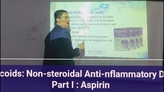 Autacoids Nonsteroidal anti inflammatory drugs NSAIDs Part I Aspirin مسكنات الألم الاسبرين [upl. by Yate]