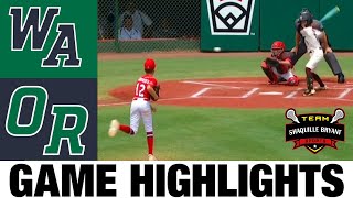 Washington vs Oregon Highlights Elimination Game  2024 Little League Baseball World Series [upl. by Ellenehs]