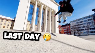 Last Skate Before We Fly Home Zurich to California [upl. by Nolyak]