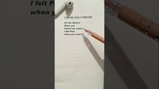 Can we kiss forever  Lyrics Song by  Kina  lyricsvideo canwekissforever short [upl. by Eldin970]