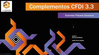 Complementos para CFDI 33 SAP Business One [upl. by Gittel]