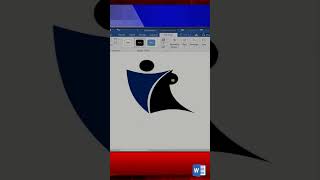 Profesional logo design in MS Word trending tutorial trendingshorts viralshort design logo [upl. by Esiouqrut]