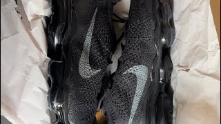 Nike Air Vapormax Flyknit 23 Triple Black Unboxing Review [upl. by Negris785]