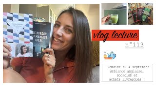 VLOG LECTURE n°113  Sem 04092023  Ambiance anglaise Bookclub et achats livresques  🫖 [upl. by Lalo]