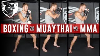 MMA vs Boxing vs Kickboxing 5 Technical Differences [upl. by Soinotna]