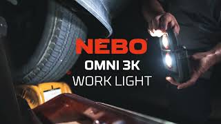 NEBO OMNI 3K – 3000 Lumen Dual COB Work Light amp Power Bank [upl. by Rocher422]