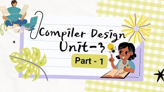 Compiler Design Unit 3 Part  1 Bottomup Parsing LR0 Parser SLR Parser [upl. by Oskar461]