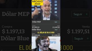 LARRETA DECÍA QUE SI GANA MILEI EL DÓLAR SE IBA A 3000 JAJAJAJA Larreta dolar Milei parati fyp [upl. by Kassab]