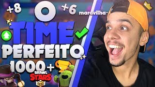 O TIME PERFEITO 1000 TROFEUS COM CADA BRAWLER 1  BRAWL STARS [upl. by Gleeson]