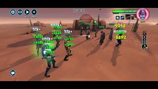 Fennec combat mission on Tatooine 22  SWGOH Rise of the Empire ROTE TB [upl. by Tade]